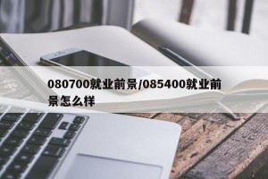 080700就业前景/085400就业前景怎么样